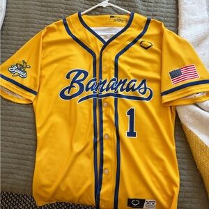 Savannah Bananas Yellow Baseball Jersey - Men’s